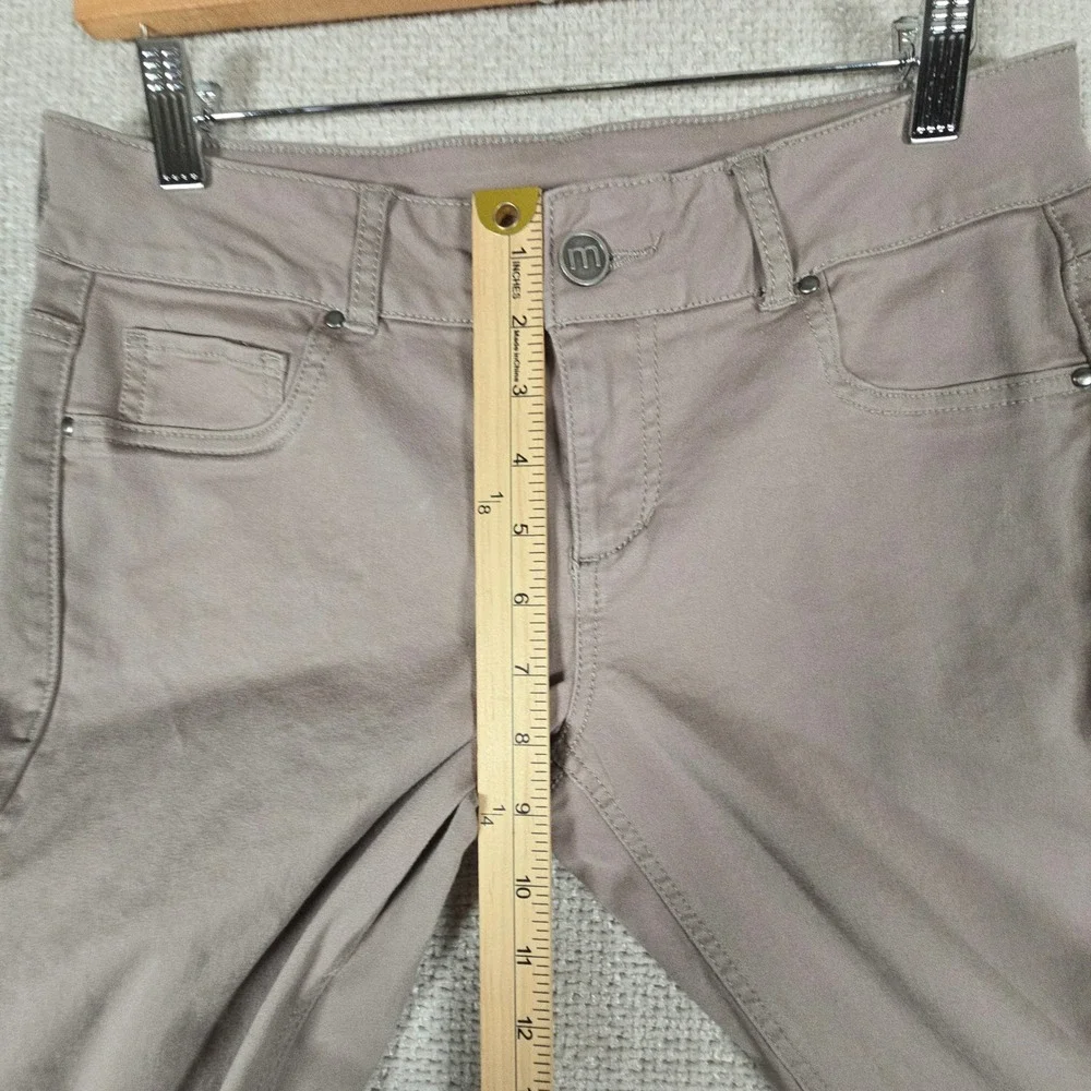 Maurices‎ Women Slim Fit Colored Denim Pants Taupe Mauve Size M-R Waist 30